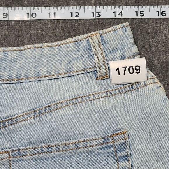 Refuge Womens Jeans 9 Mom Straight Fit Faded Distressed‎ Denim Pants - Picture 9 of 9